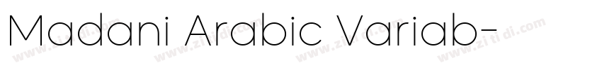 Madani Arabic Variab字体转换